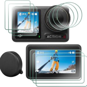 FiTSTILL Protetor de tela com tampa de lente de silicone para DJI Osmo