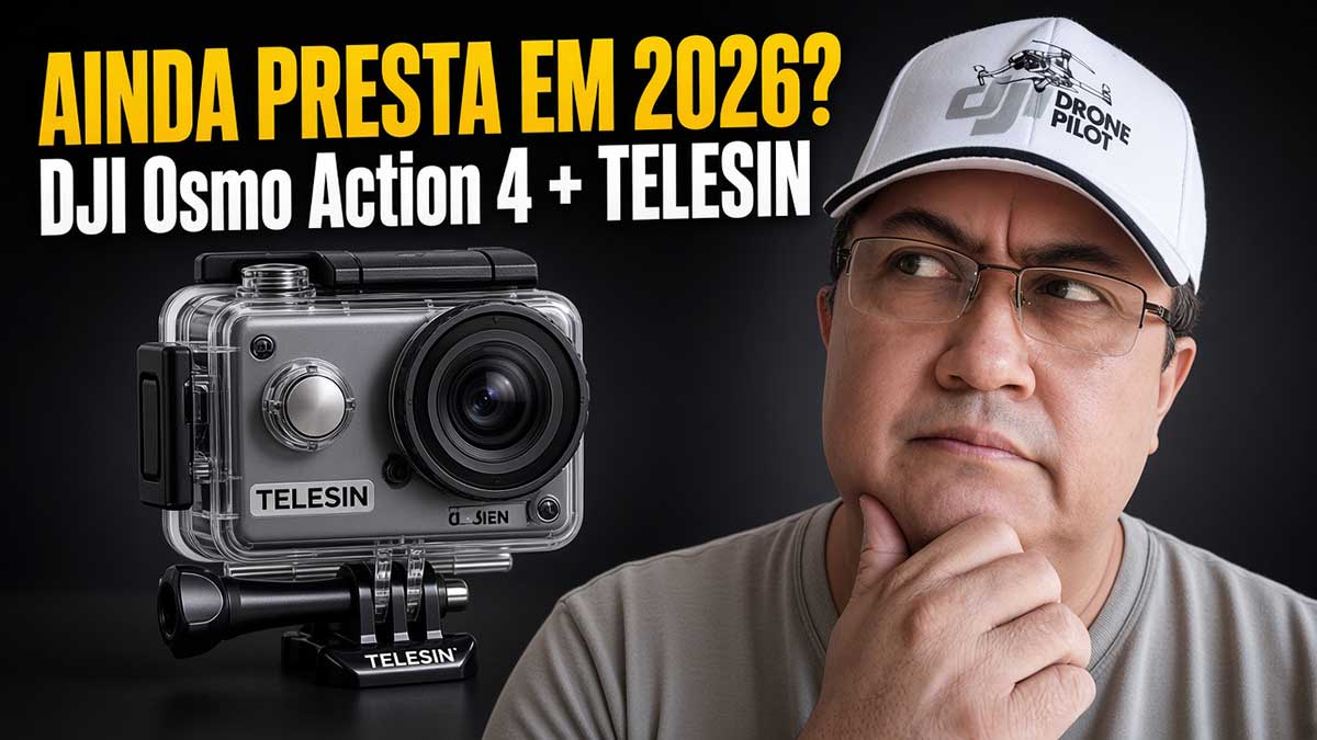 Caixa estanque Telesin na Osmo Action 4 testada na água